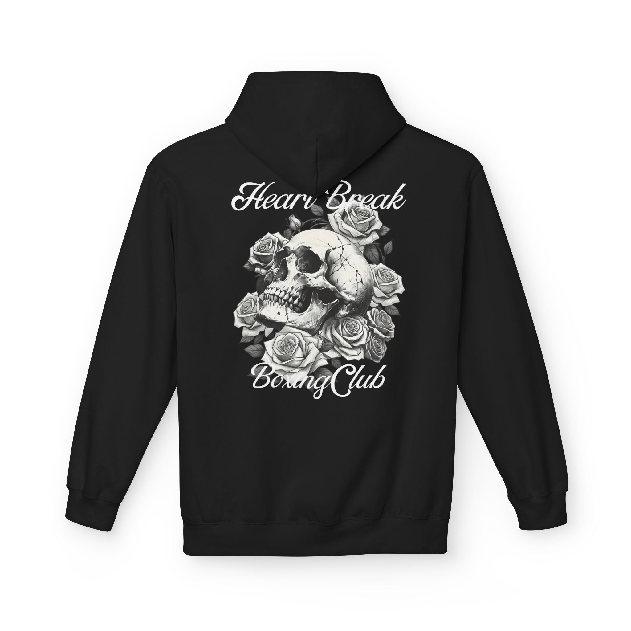 Gothic Hoodie White Roses